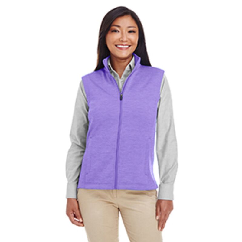 Ladies' Newbury Mélange Fleece Vest Thumbnail